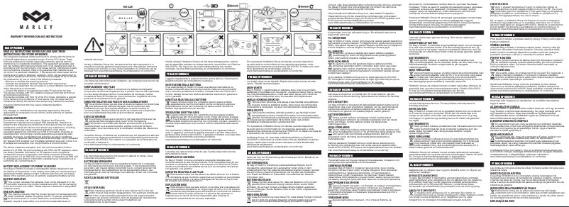 Page 1 de la notice Guide de démarrage rapide House of Marley Bag of Riddim BT