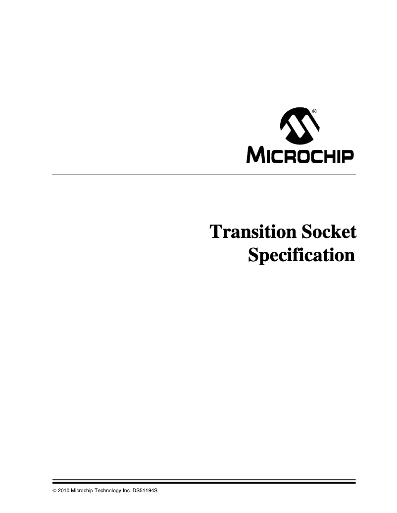 Page 1 de la notice Manuel utilisateur Microchip PIC16F54