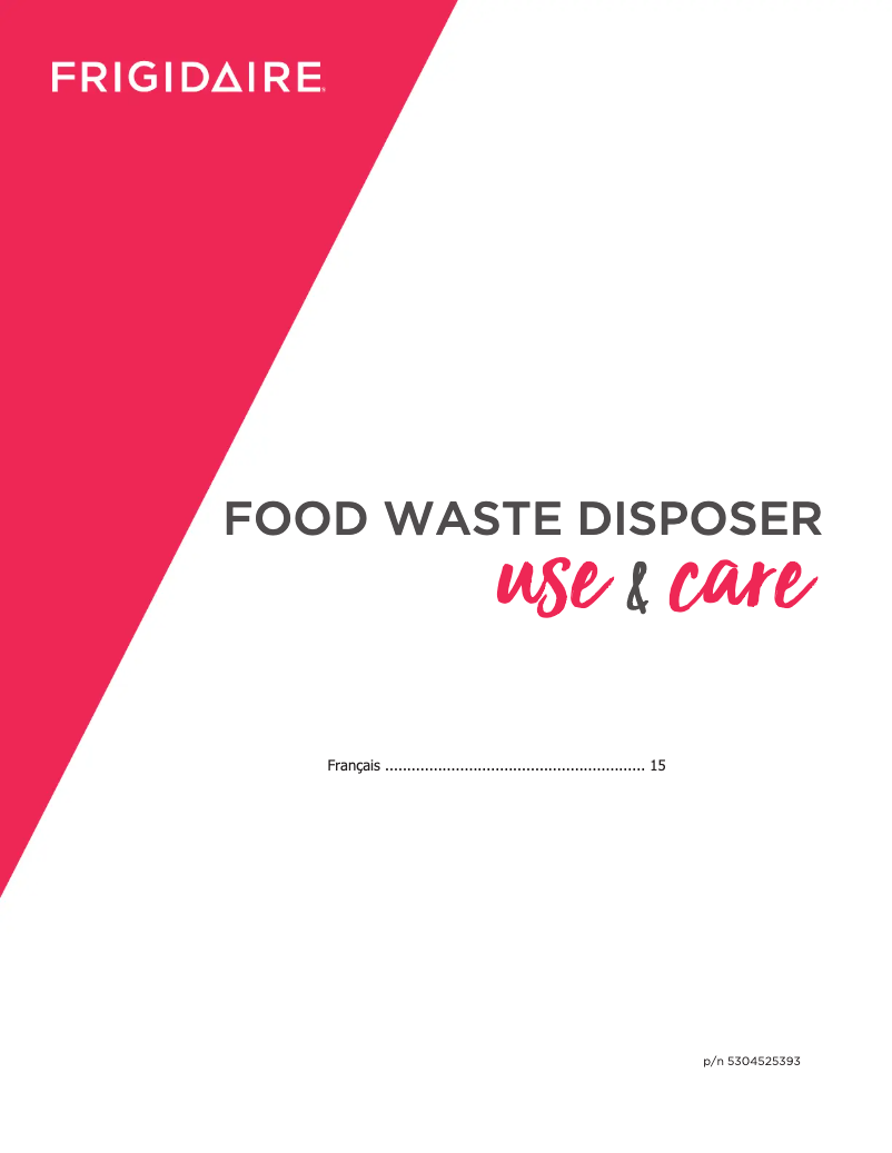 Image de la première page du manuel de l'appareil FF03DISPD1