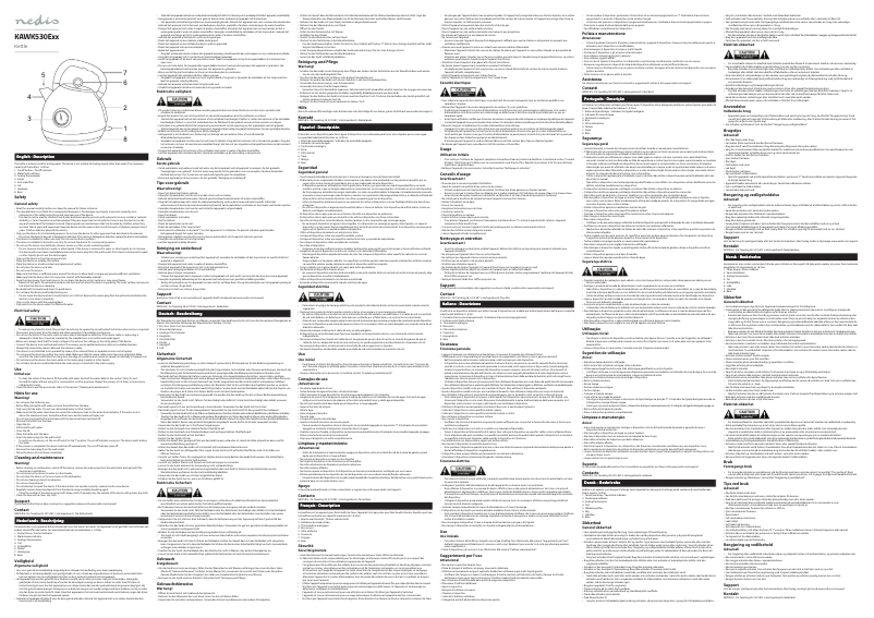 Page 1 de la notice Manuel utilisateur Nedis KAWK530EGY