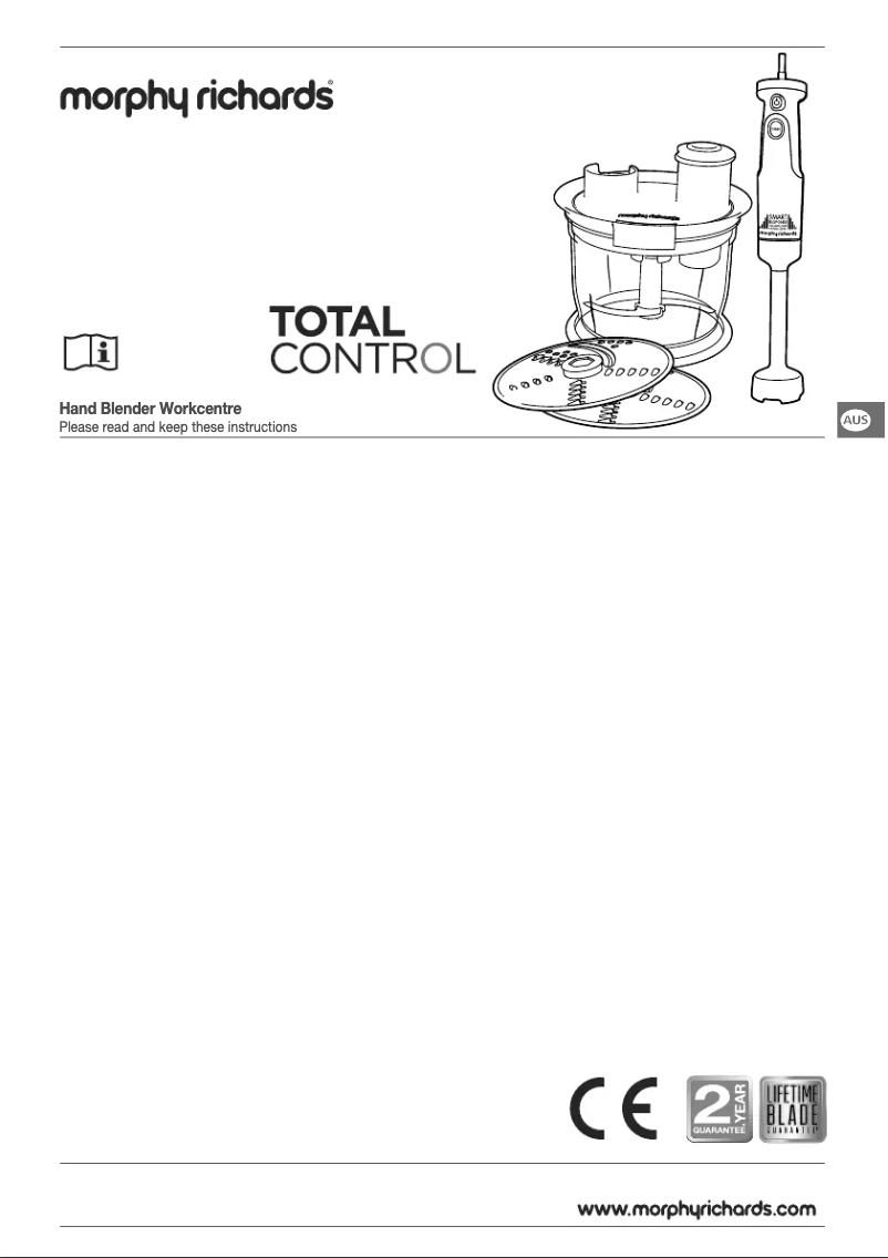 Page 1 de la notice Manuel utilisateur Morphy Richards 402054
