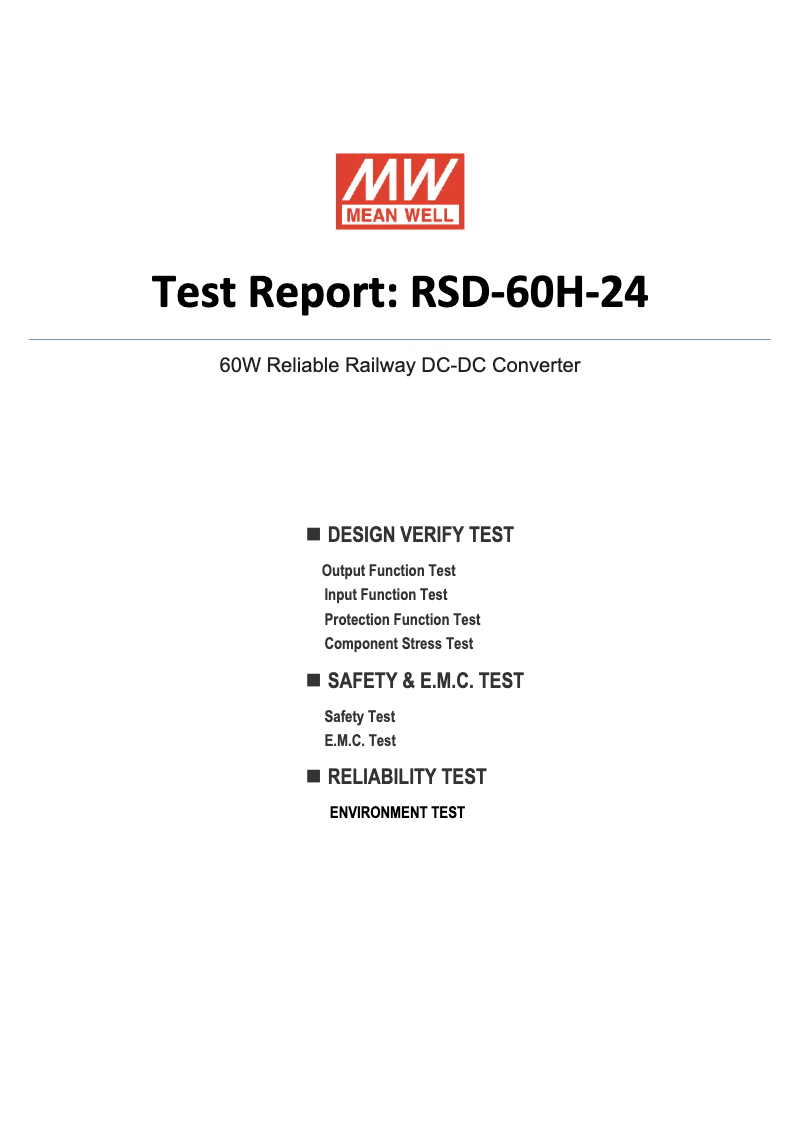 Page n°1 - Fiche technique Mean Well RSD-60H-24