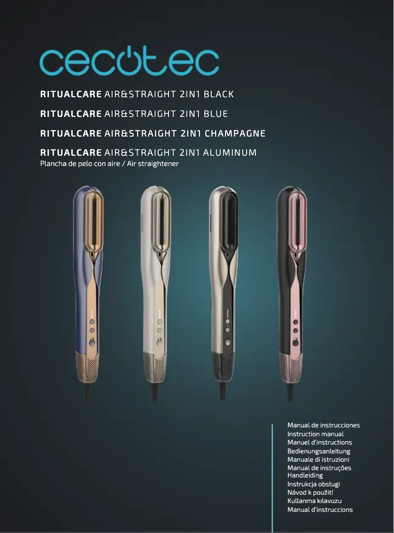 Page 1 de la notice Manuel utilisateur Cecotec RitualCare Air Lisse 2in1