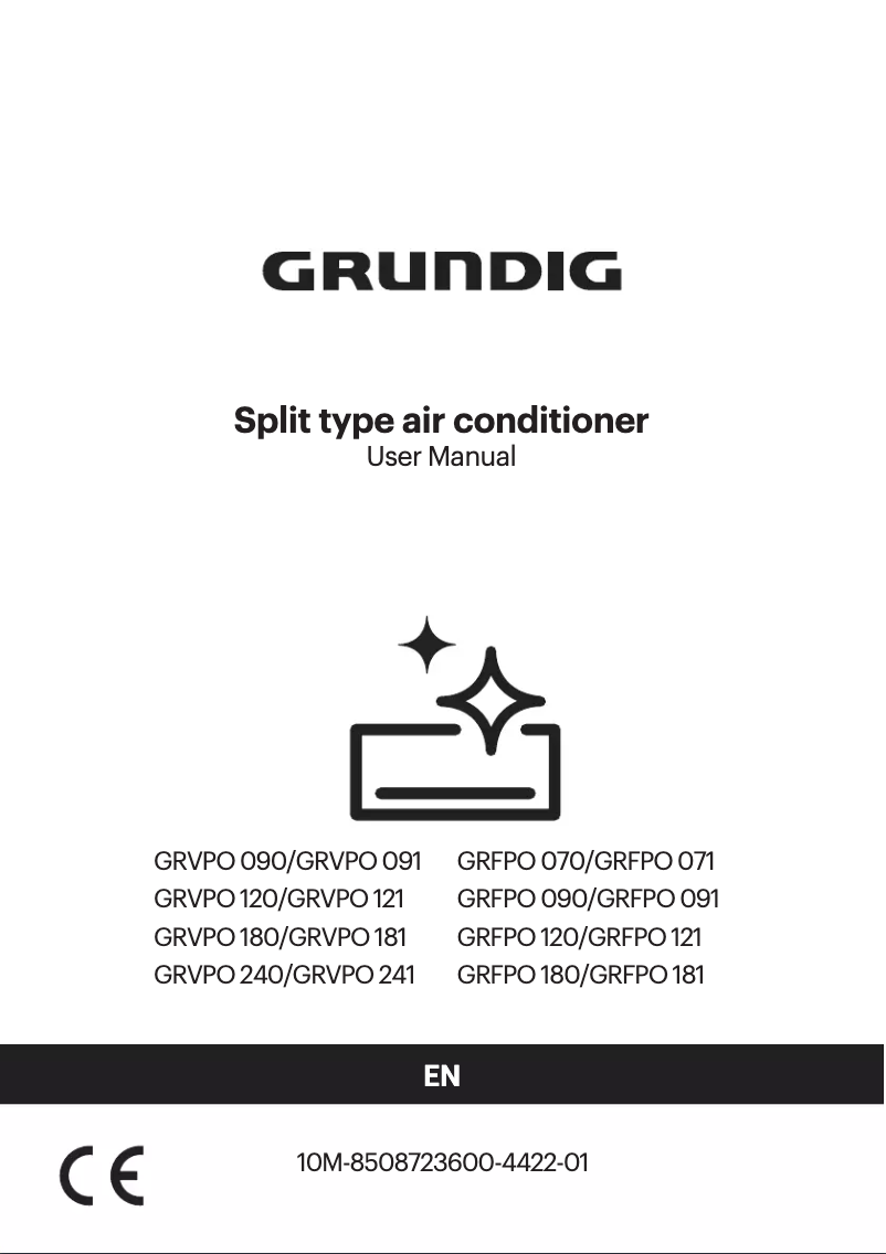 Page n°1 - Manuel utilisateur Grundig GRFPO 180 / GRFPO 181