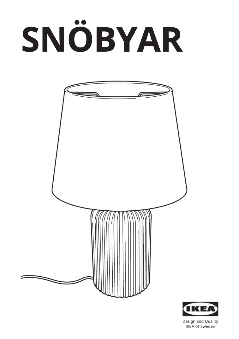 Image de la première page du manuel de l'appareil SNÖBYAR 504.504.01