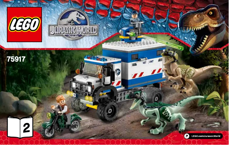 Page 1 de la notice Manuel utilisateur Lego Jurassic World 75917