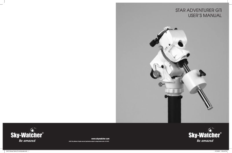 Page n°1 - Manuel utilisateur Sky-Watcher Star Adventurer GTi