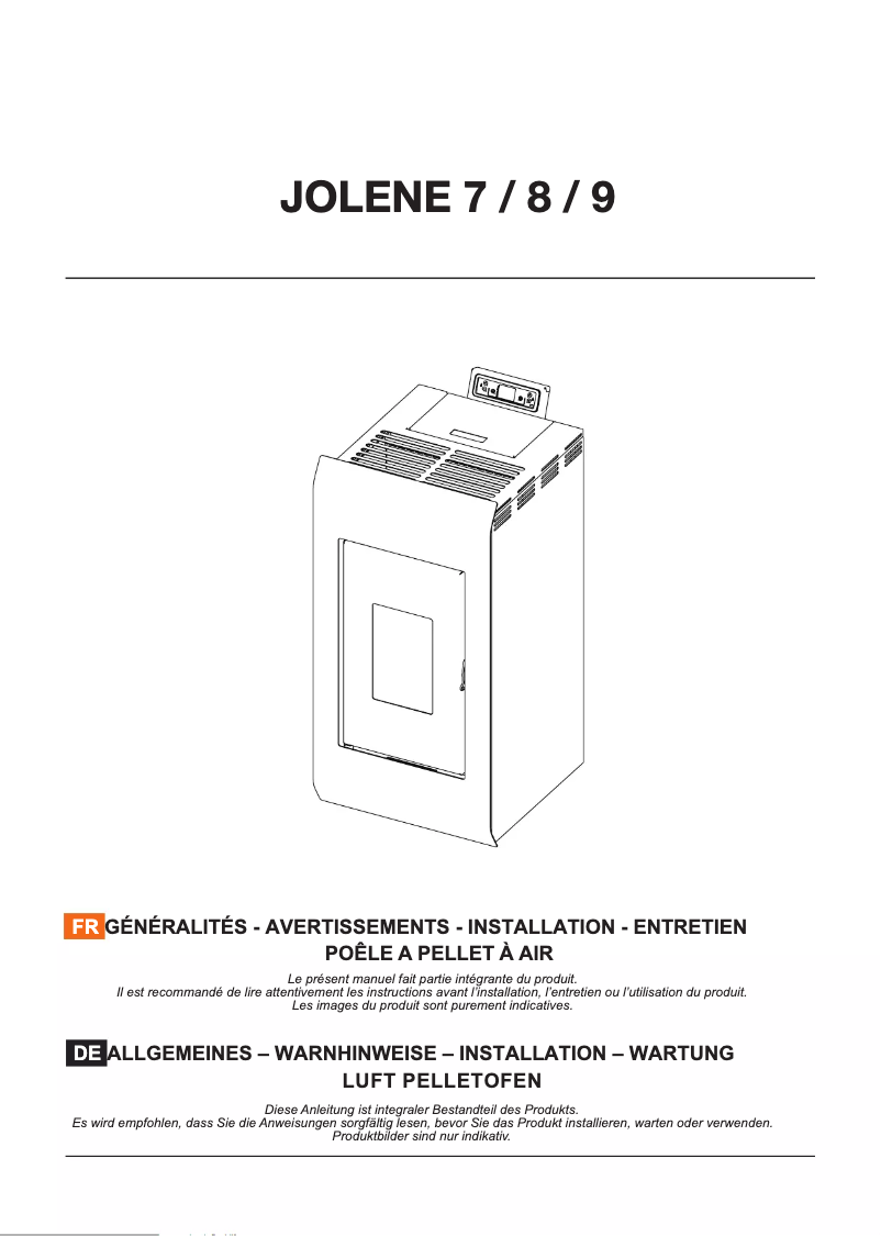 Page 1 de la notice Manuel utilisateur Heathus Jolene 8