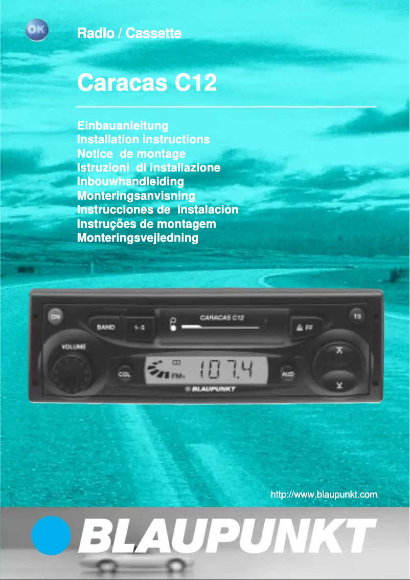 Page 1 de la notice Manuel utilisateur Blaupunkt Caracas C12