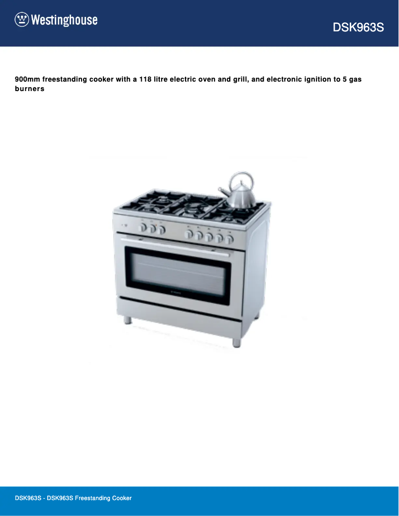 Image de la première page du manuel de l'appareil DSK963S