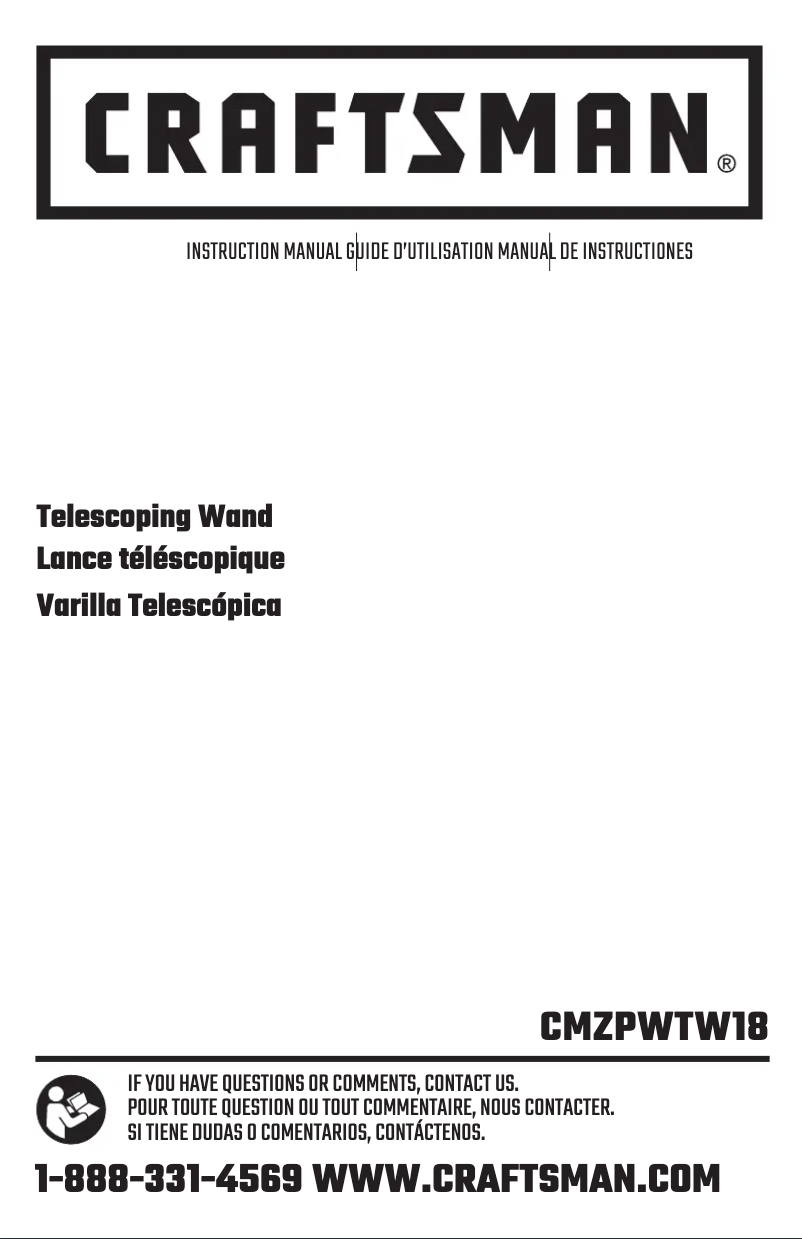 Image de la première page du manuel de l'appareil CMZPWTW18