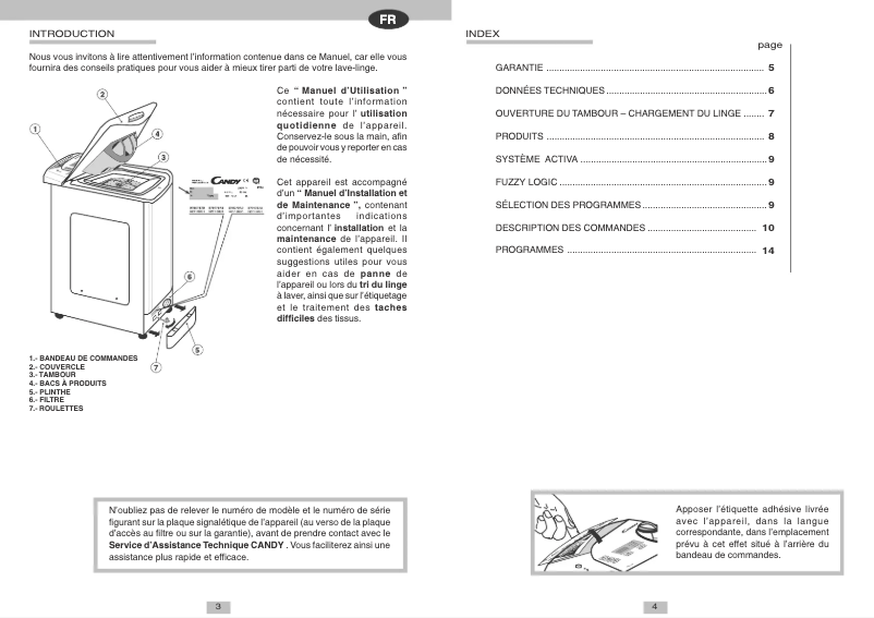 Image de la première page du manuel de l'appareil LBCTAS120SY