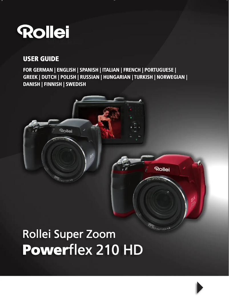 Page 1 de la notice Manuel utilisateur Rollei Powerflex 210 HD