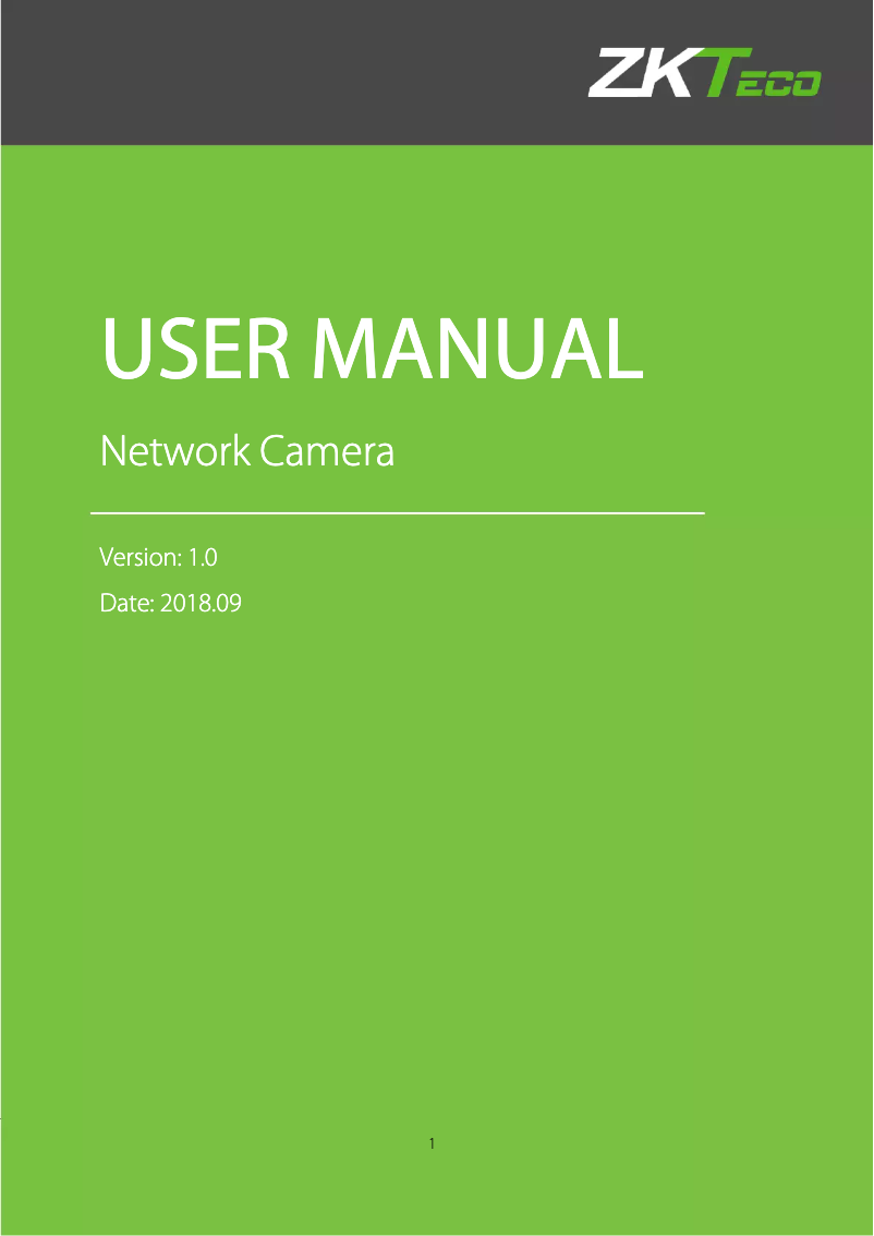 Página 1 del manual Manual de instrucciones ZKTeco BL-854N28L