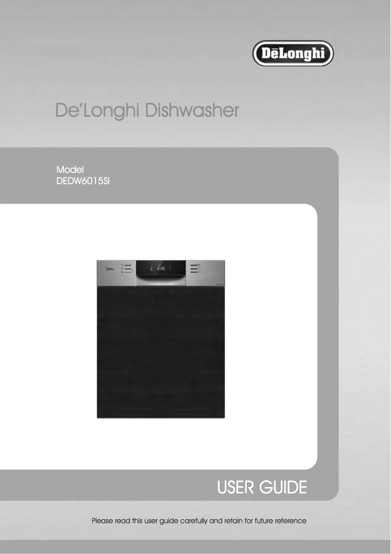 Page 1 de la notice Manuel utilisateur DeLonghi DEDW6015SI