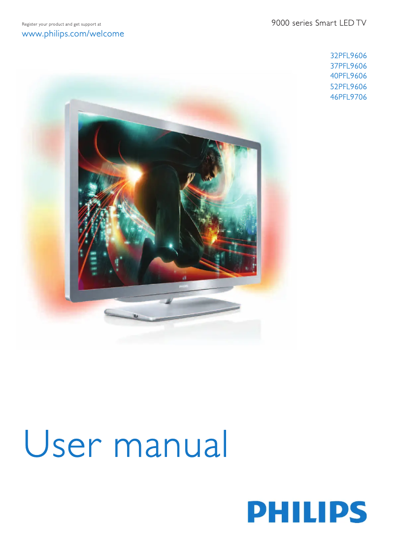 First page image of the manual for 51PFL9606