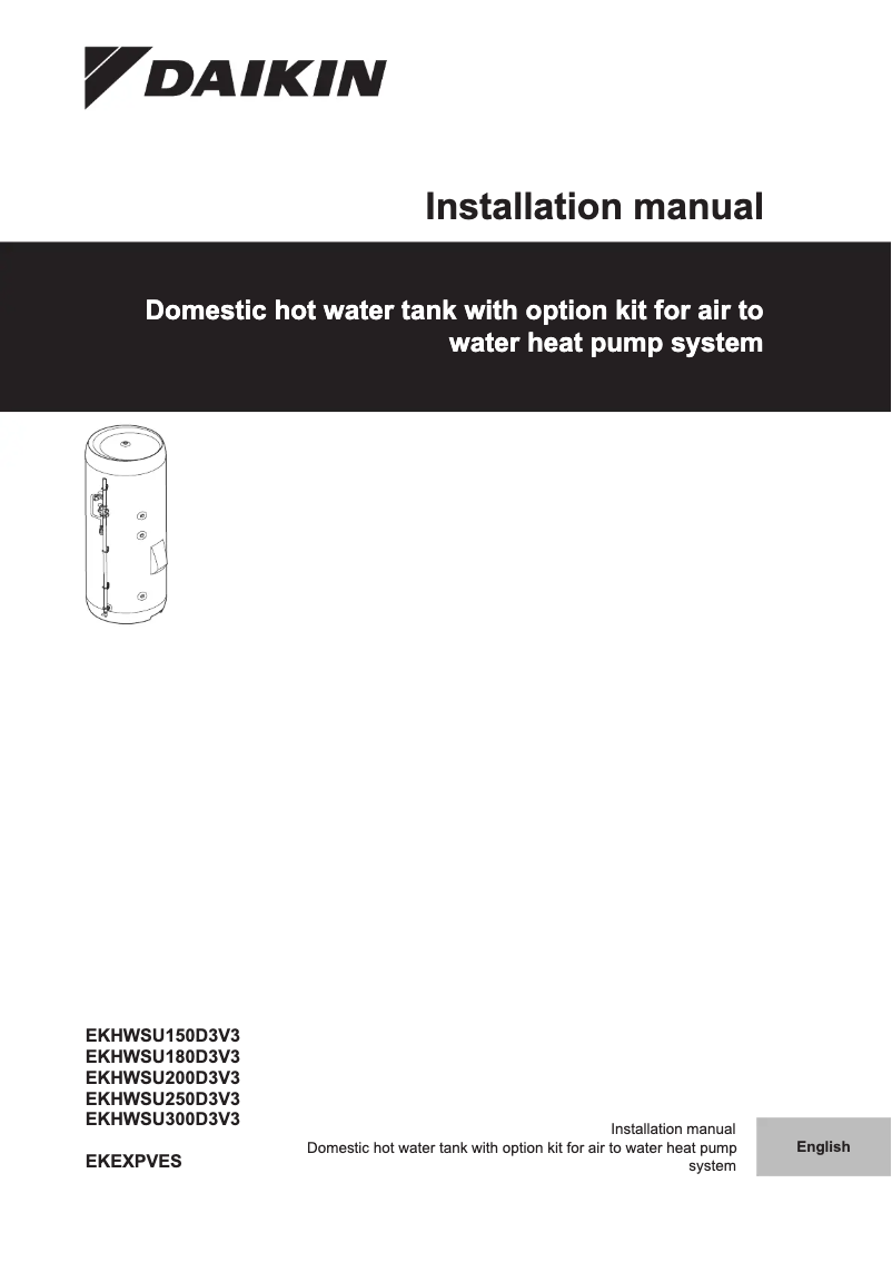 Image de la première page du manuel de l'appareil EKHWSU150D3V3