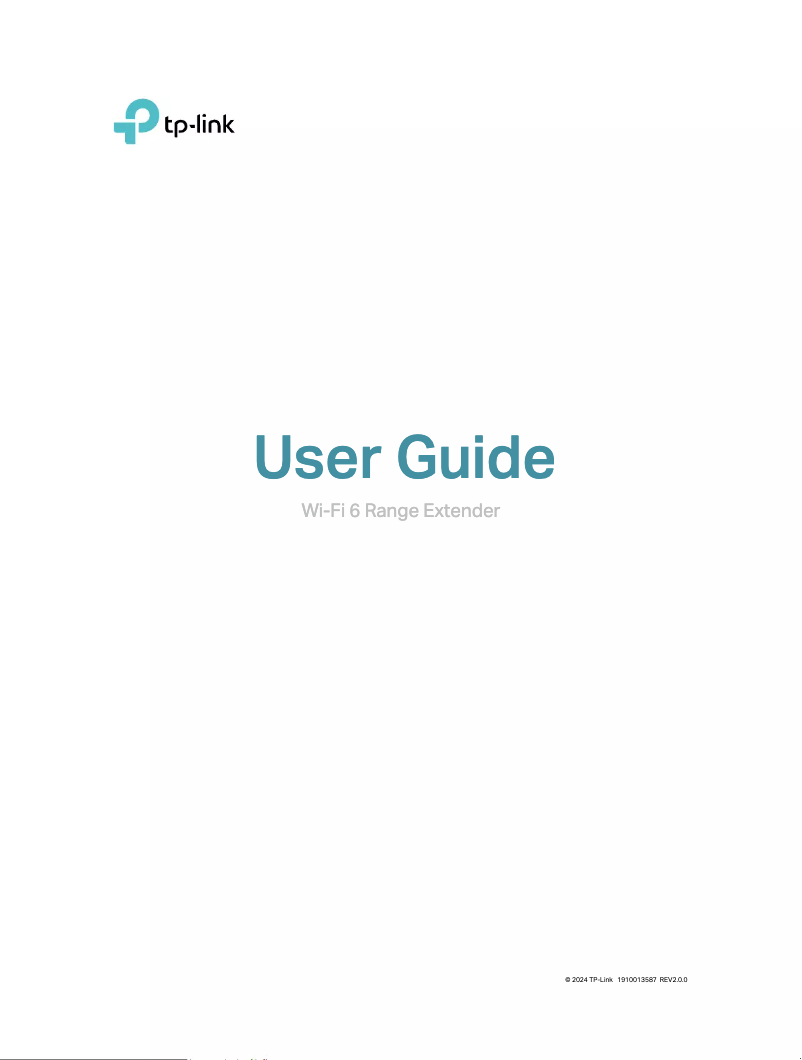 Page 1 de la notice Manuel utilisateur TP-Link RE3000X