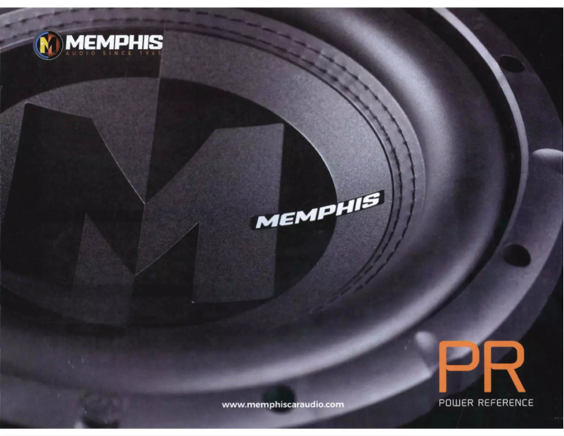 Page 1 de la notice Manuel utilisateur Memphis Audio PRX824