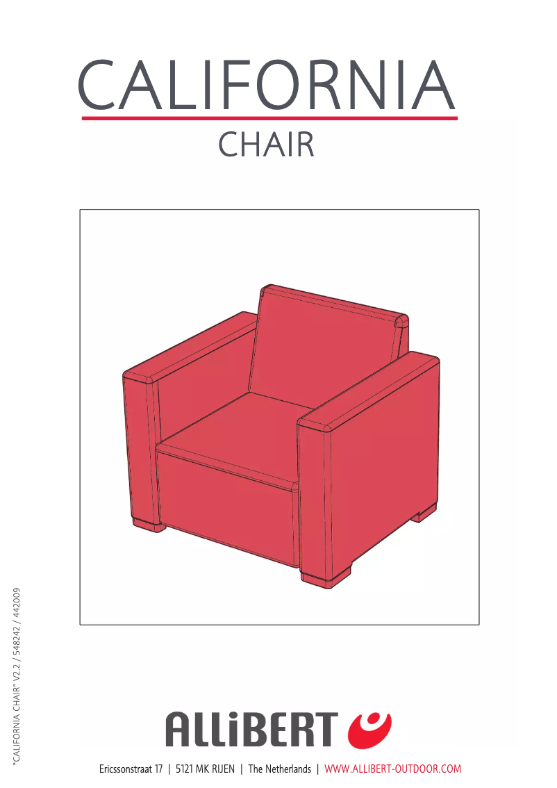 Page 1 de la notice Manuel utilisateur Allibert California