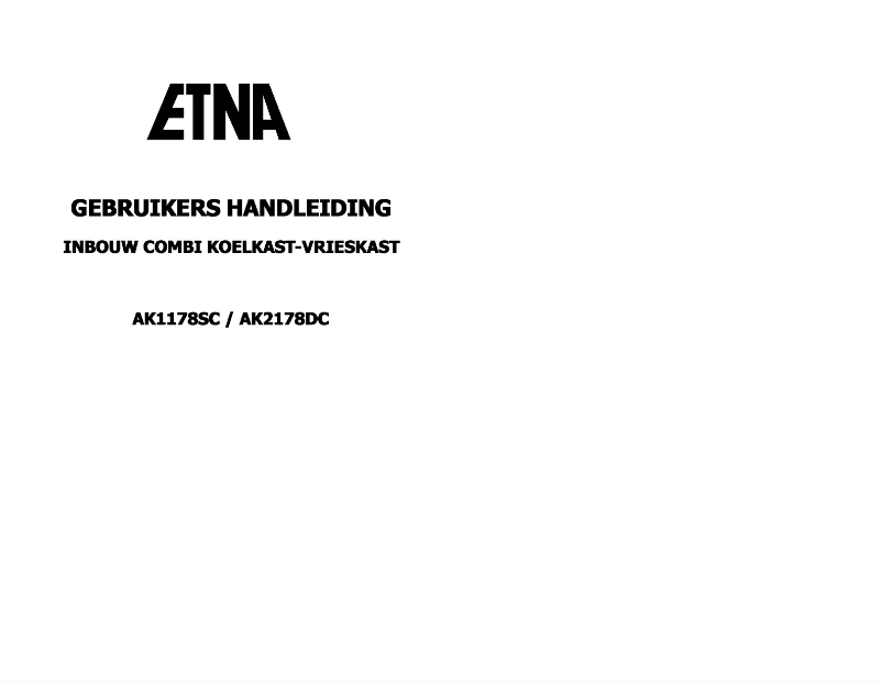 Image de la première page du manuel de l'appareil AK1178SC