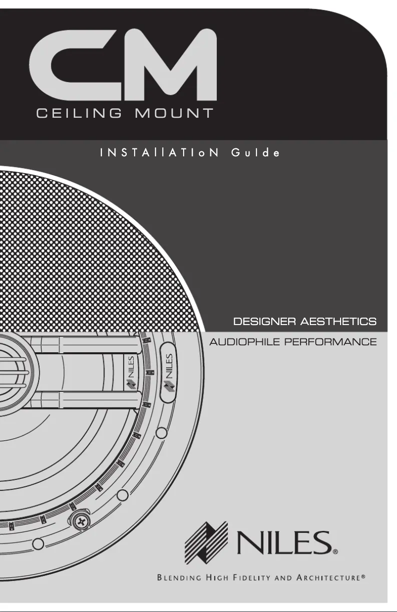 Page 1 de la notice Manuel utilisateur Niles CM8PR