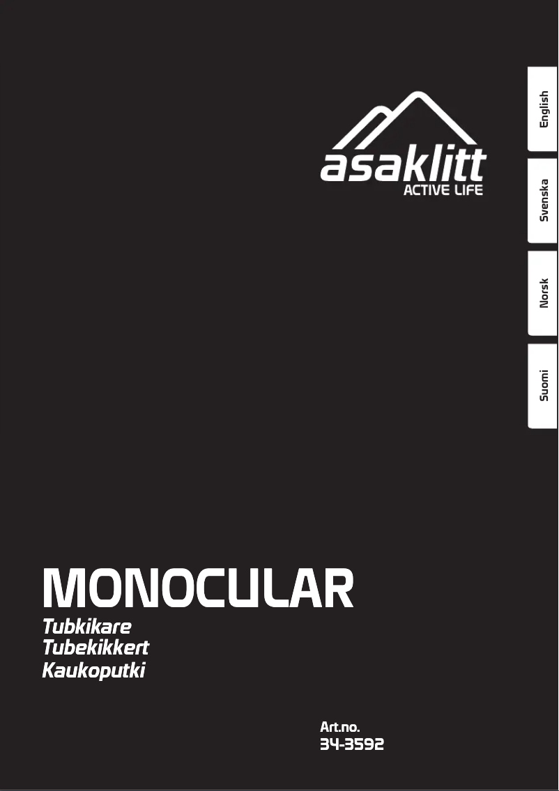 Page n°1 - Manuel utilisateur Asaklitt 34-3592