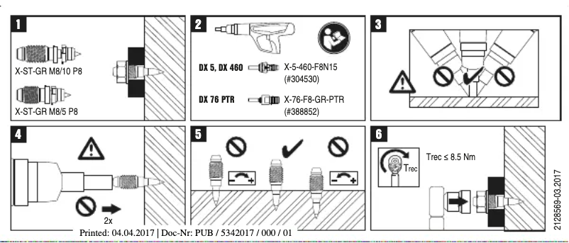 Página 1 del manual Manual de usuario Hilti X-ST-GR M8