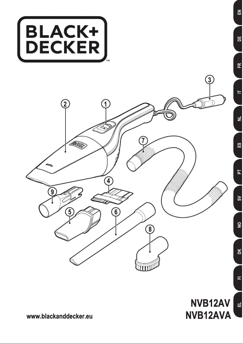 Page n°1 - Manuel utilisateur Black & Decker NVB12AV