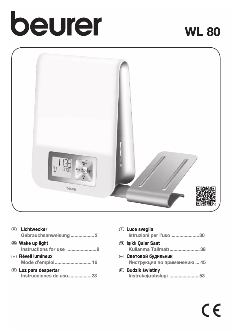 Image de la première page du manuel de l'appareil WL 80