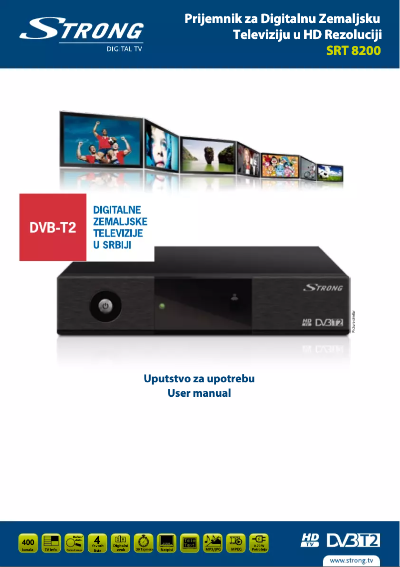 Page 1 de la notice Manuel utilisateur Strong SRT 8200