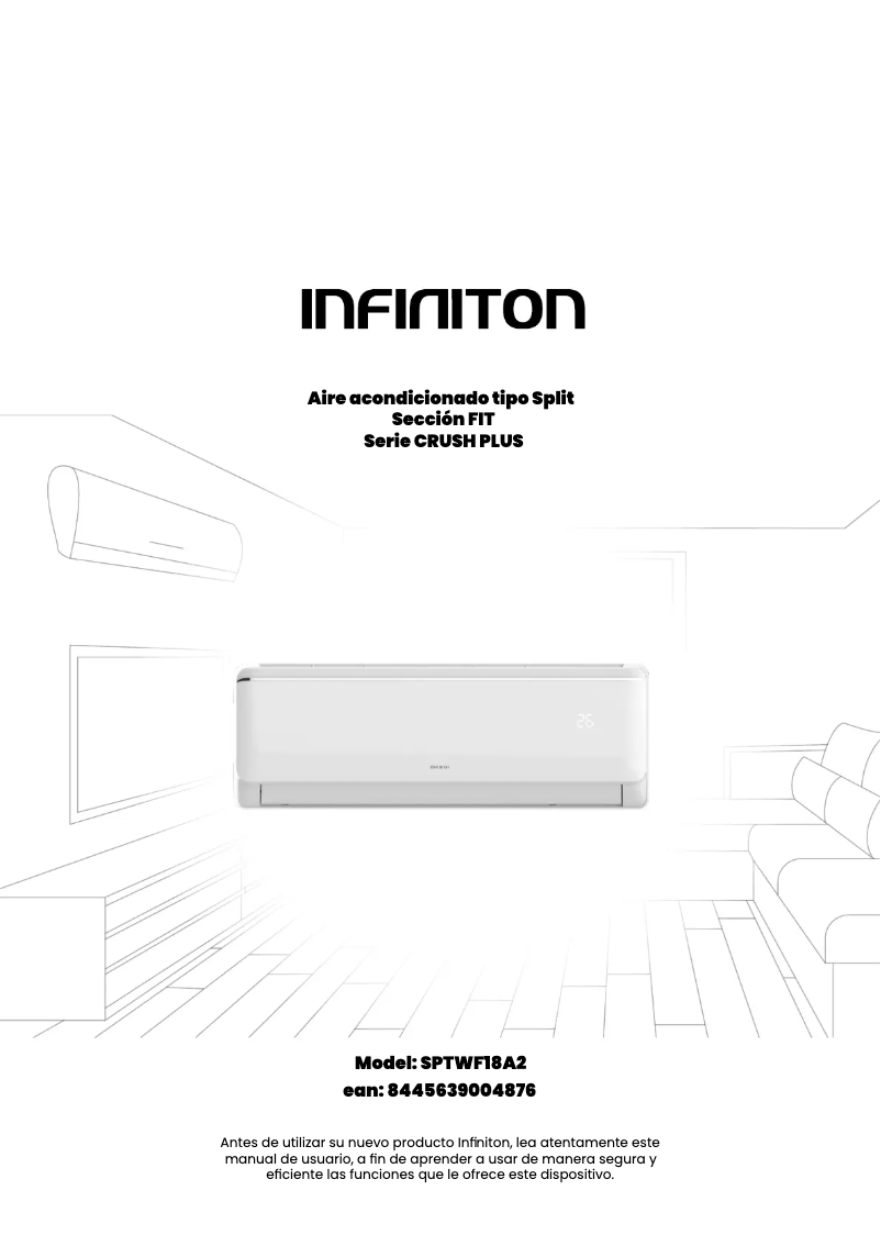 Page n°1 - Manuel utilisateur Infiniton SPTWF18A2