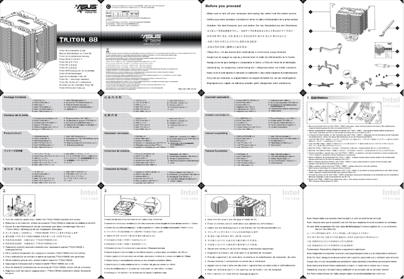 Page 1 de la notice Manuel utilisateur Asus Triton 88
