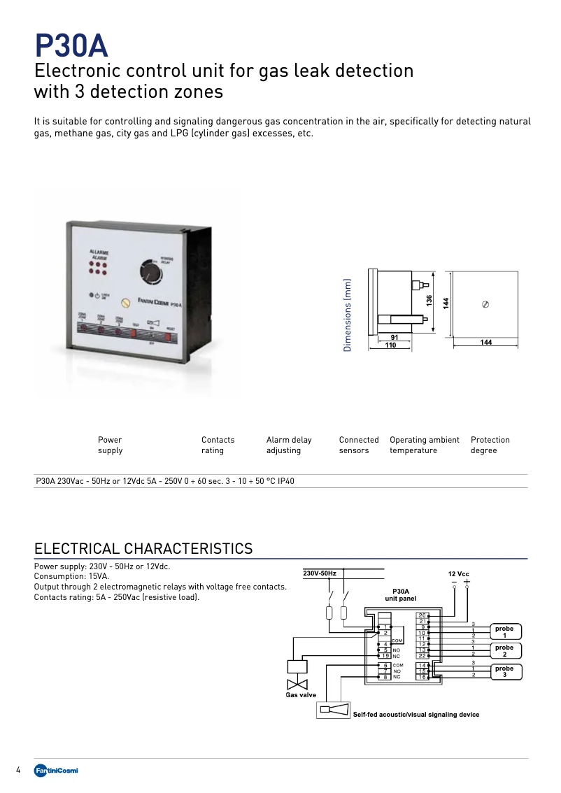 Image de la première page du manuel de l'appareil P30A