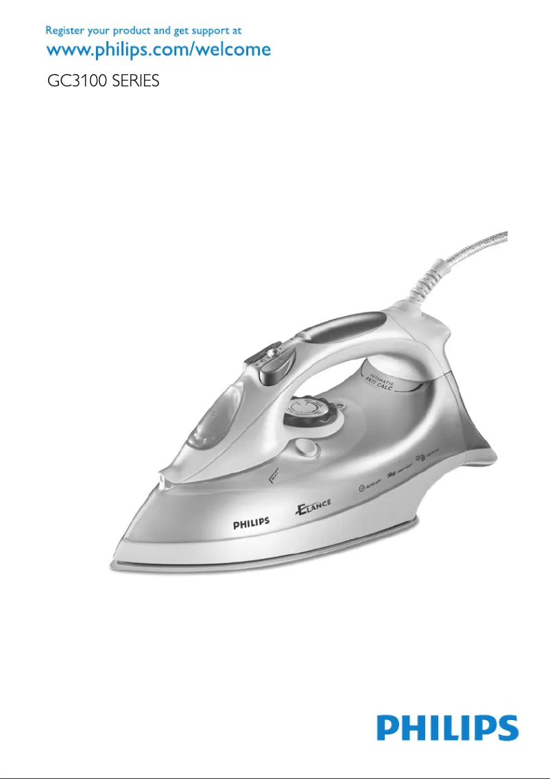 Page 1 de la notice Manuel utilisateur Philips Elance GC3121