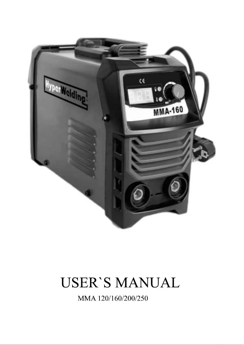 Image de la première page du manuel de l'appareil MMA-160