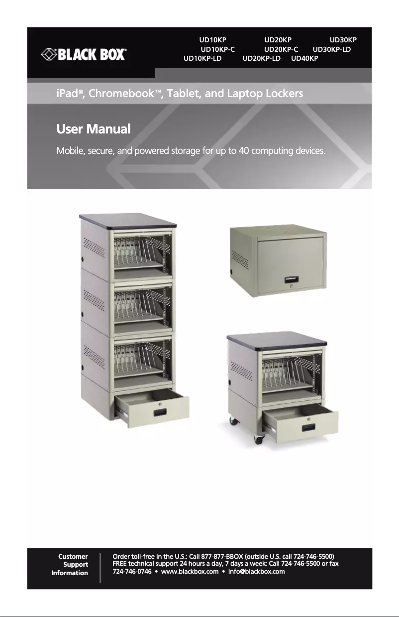 Page n°1 - Manuel utilisateur Black Box UD20KP-C