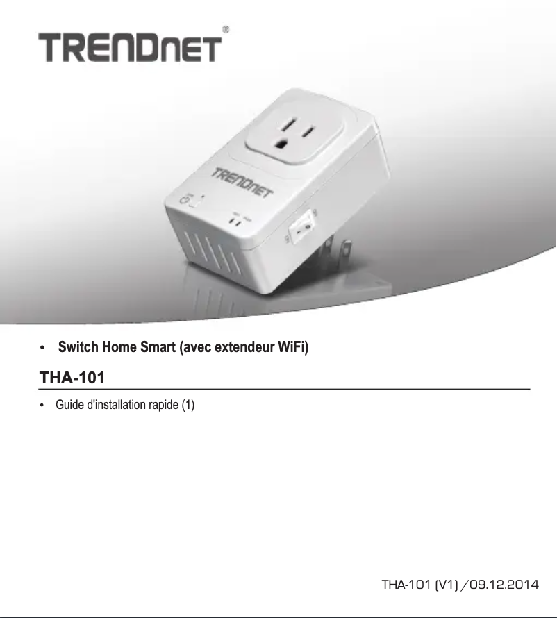 Page n°1 - Manuel utilisateur TRENDnet THA-101