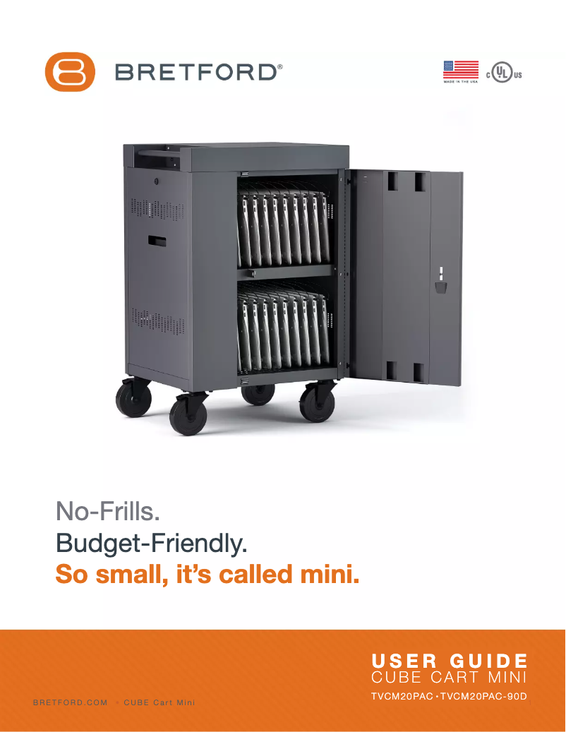 Page n°1 - Manuel utilisateur Bretford Cube TVC36PAC