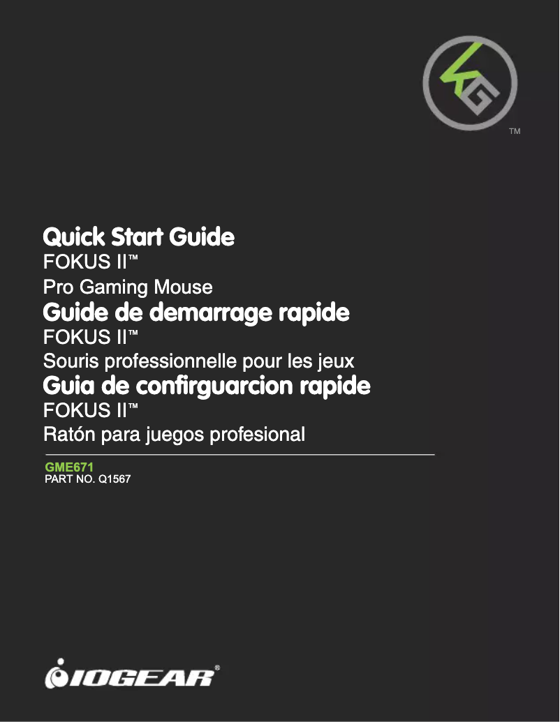 Page n°1 - Manuel utilisateur iogear Fokus II