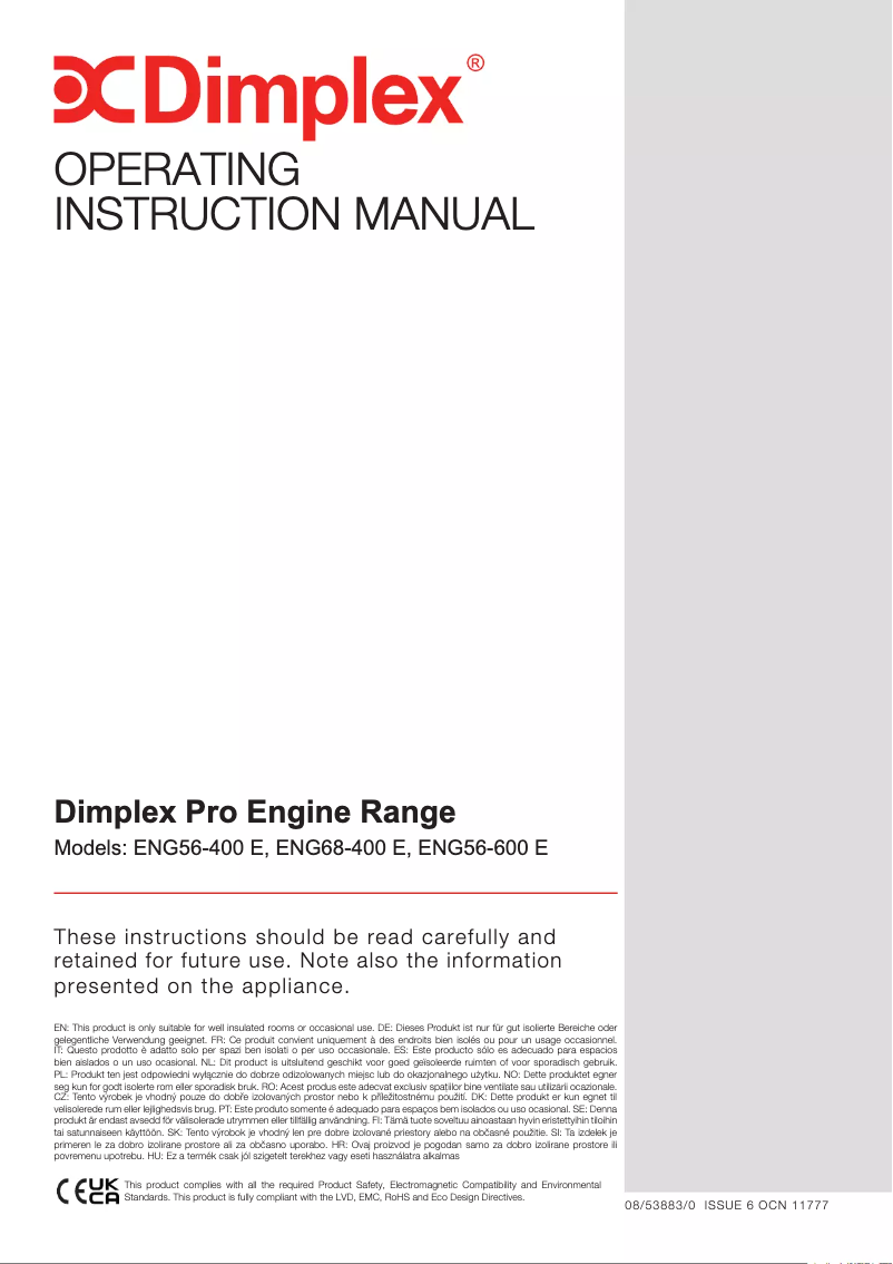 Image de la première page du manuel de l'appareil Talia TAL20E