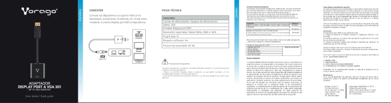 Página 1 del manual Manual de usuario Vorago ADP-301