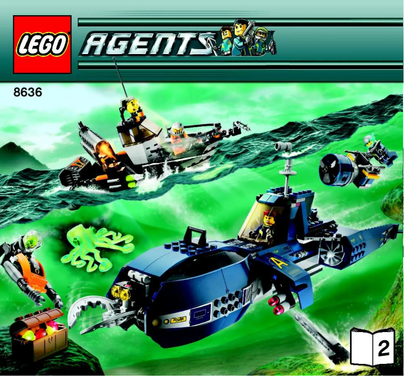 Page 1 de la notice Manuel utilisateur Lego Agents 8636