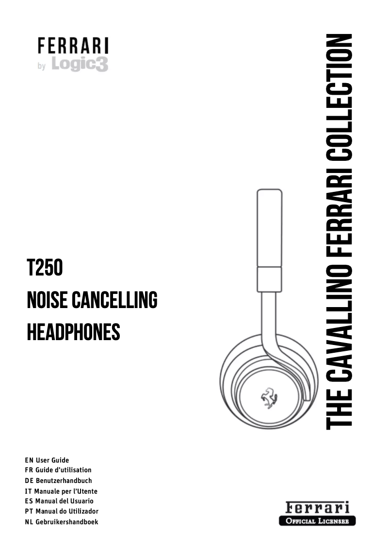 Page 1 de la notice Manuel utilisateur Ferrari by Logic3 Cavallino T250