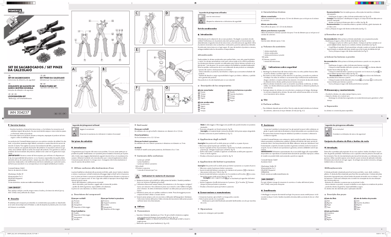 Page n°1 - Manuel utilisateur Powerfix IAN 304237