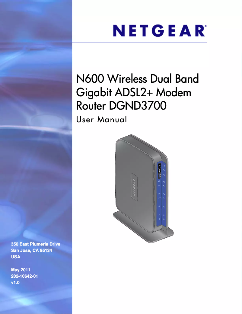 Image de la première page du manuel de l'appareil DGND3700