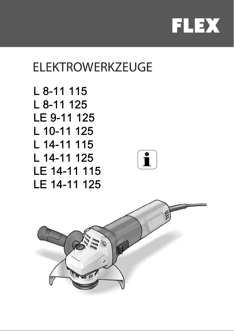 Page 1 of the manual User Manual Flex L 8-11 115