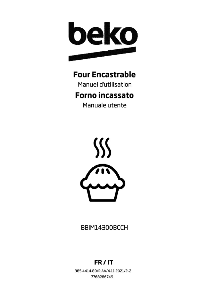 Page n°1 - Manuel utilisateur Beko BBIM14300BCCH
