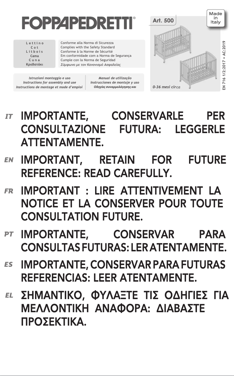 Image de la première page du manuel de l'appareil Felicity