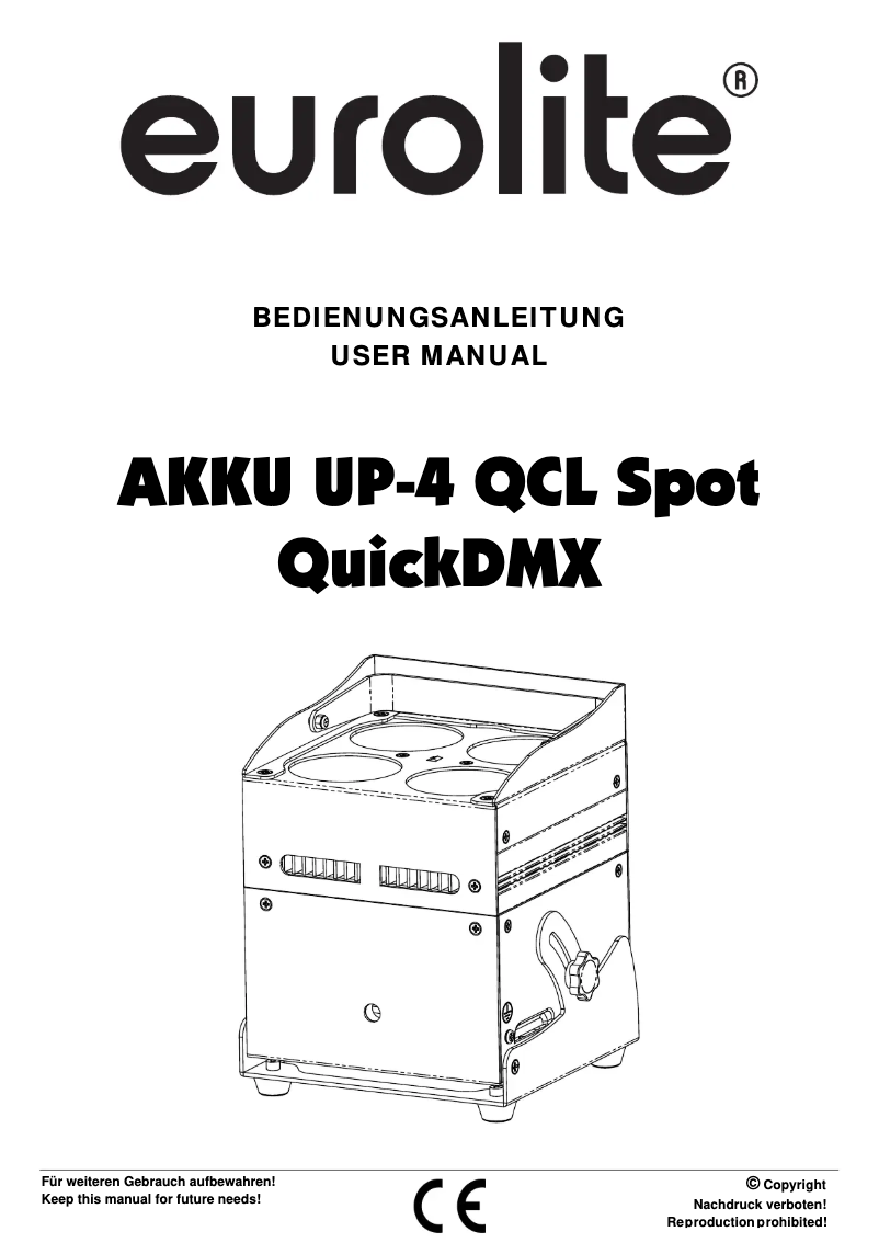 Image de la première page du manuel de l'appareil Akku UP-4 QCL